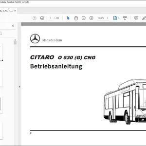 Mercedes-Benz CITARO O 530 (G) CNG Betriebsanleitung - PDF DOWNLOAD (German)
