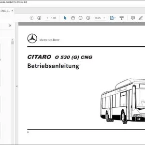 Mercedes-Benz CITARO O 530 (G) CNG Betriebsanleitung - PDF DOWNLOAD (German)