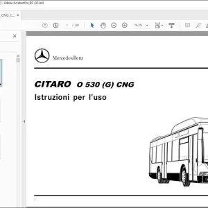 Mercedes-Benz CITARO O 530 (G) CNG Istruzioni per I’uso - PDF DOWNLOAD (Italian)