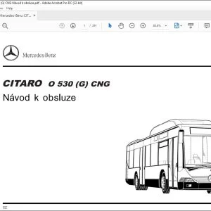 Mercedes-Benz CITARO O 530 (G) CNG Návod k obsluze - PDF DOWNLOAD (Czech)