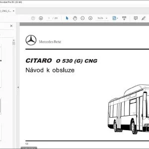 Mercedes-Benz CITARO O 530 (G) CNG Návod k obsluze - PDF DOWNLOAD (Czech)