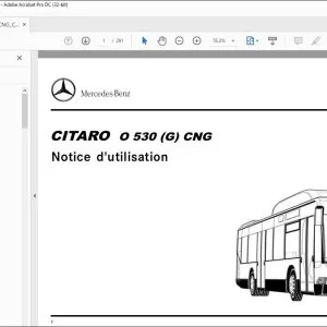 Mercedes-Benz CITARO O 530 (G) CNG Notice d’utilisation - PDF DOWNLOAD (French)