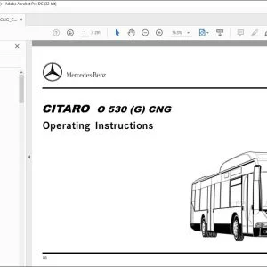 Mercedes-Benz CITARO O 530 (G) CNG Operating Instructions Manual - PDF DOWNLOAD