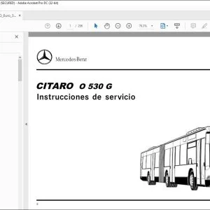 Mercedes-Benz CITARO O 530 G Instrucciones de servicio - PDF DOWNLOAD (Spanish)