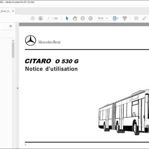 Mercedes-Benz CITARO O 530 G Notice d’utilisation - PDF DOWNLOAD (French)