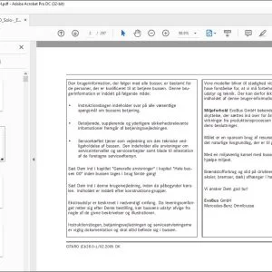 Mercedes-Benz CITARO O 530 Instruktionsbog - PDF DOWNLOAD (Danish)