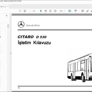 Mercedes-Benz CITARO O 530 İşletim Kılavuzu - PDF DOWNLOAD (Turkish)