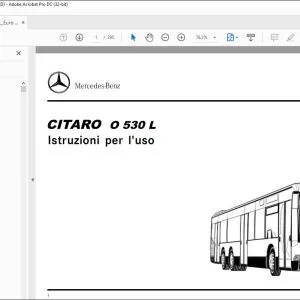 Mercedes-Benz CITARO O 530 L Istruzioni per I’uso - PDF DOWNLOAD (Italian)