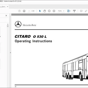 Mercedes-Benz CITARO O 530 L Operating Instructions Manual - PDF DOWNLOAD
