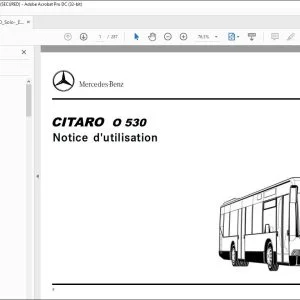 Mercedes-Benz CITARO O 530 Notice d’utilisation - PDF DOWNLOAD (French)