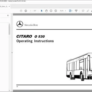 Mercedes-Benz CITARO O 530 Operating Instruction Manual - PDF DOWNLOAD
