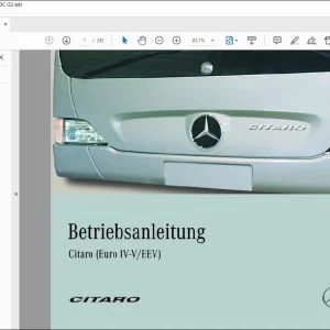 Mercedes Benz Citara (Euro IV-V-EEV) Betriebsanleitung - PDF DOWNLOAD (German)