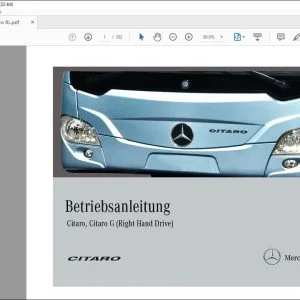 Mercedes Benz Citaro, Citaro G (Right Hand Drive) Betriebsanleitung - PDF DOWNLOAD (German)