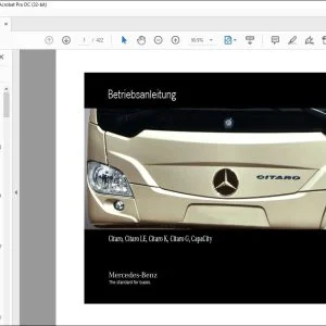 Mercedes Benz Citaro, Citaro LE, Citaro K, Citaro G, CapaCity Betriebsanleitung - PDF DOWNLOAD (German)