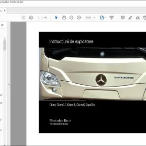 Mercedes Benz Citaro, Citaro LE, Citaro K, Citaro G, CapaCity Instrucţiuni de exploatare - PDF DOWNLOAD (Romanian)