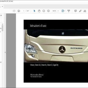 Mercedes Benz Citaro, Citaro LE, Citaro K, Citaro G, CapaCity Istruzioni d'uso - PDF DOWNLOAD (Italian)