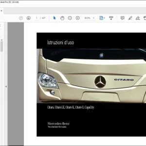 Mercedes Benz Citaro, Citaro LE, Citaro K, Citaro G, CapaCity Istruzioni d'uso - PDF DOWNLOAD (Italian)