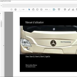 Mercedes Benz Citaro, Citaro LE, Citaro K, Citaro G, CapaCity Manuel d'utilisation - PDF DOWNLOAD (French)