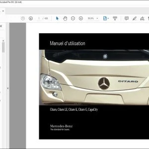 Mercedes Benz Citaro, Citaro LE, Citaro K, Citaro G, CapaCity Manuel d'utilisation - PDF DOWNLOAD