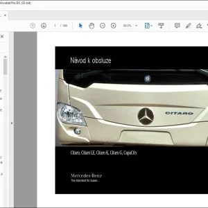 Mercedes Benz Citaro, Citaro LE, Citaro K, Citaro G, CapaCity Návod k obsluze - PDF DOWNLOAD (Czech)