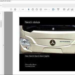 Mercedes Benz Citaro, Citaro LE, Citaro K, Citaro G, CapaCity Návod k obsluze - PDF DOWNLOAD (Czech))