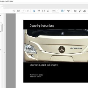 Mercedes Benz Citaro, Citaro LE, Citaro K, Citaro G, CapaCity Operating Instructions Manual - PDF DOWNLOAD