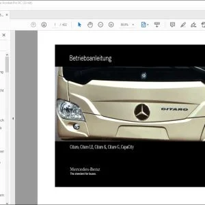 Mercedes Benz Citaro Citaro LE Citaro K Citaro G Capacity Betriebsanleitung - PDF DOWNLOAD (German)