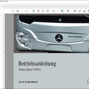 Mercedes Benz Citaro (Euro V-EEV) Betriebsanleitung - PDF DOWNLOAD (German)