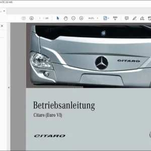 Mercedes Benz Citaro (Euro VI) Betriebsanleitung - PDF DOWNLOAD (German)