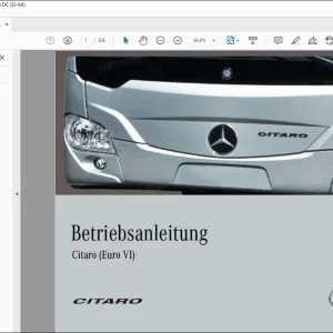 Mercedes Benz Citaro (Euro VI) Betriebsanleitung - PDF DOWNLOAD (German)