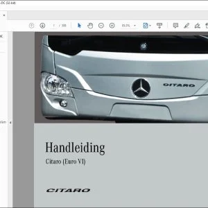 Mercedes Benz Citaro (Euro VI) Handleiding - PDF DOWNLOAD (Dutch)