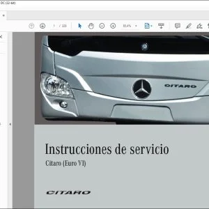 Mercedes Benz Citaro (Euro VI) Instrucciones de servicio - PDF DOWNLOAD (Spanish)