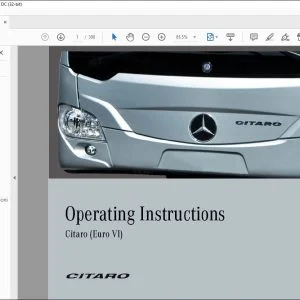 Mercedes Benz Citaro (Euro VI) Operating Instruction Manual - PDF DOWNLOAD
