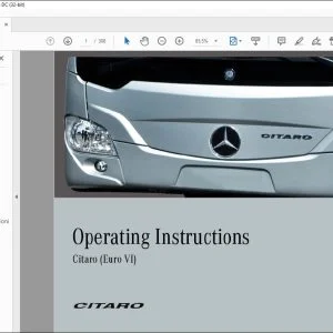 Mercedes Benz Citaro (Euro VI) Operationg Instructions Manual - PDF DOWNLOAD