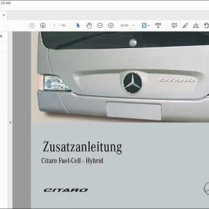 Mercedes Benz Citaro Fuel-Cell - Hybrid Zusatzanleitung - PDF DOWNLOAD (German)