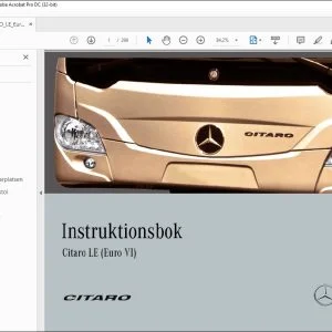 Mercedes-Benz Citaro LE (Euro VI) Instruktionsbok - PDF DOWNLOAD (Swedish)