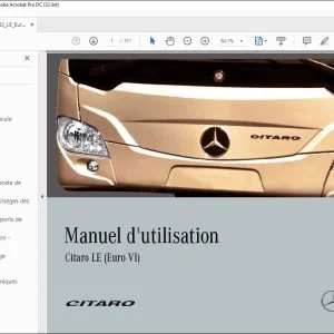 Mercedes-Benz Citaro LE (Euro VI) Manuel d’utilisation - PDF DOWNLOAD (French)