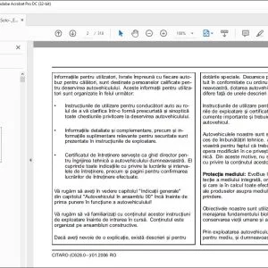 Mercedes-Benz Citaro O 530 Instrucţiuni de exploatare - PDF DOWNLOAD (Romanian)