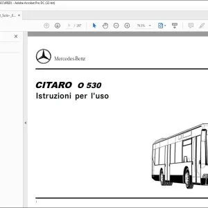 Mercedes-Benz Citaro O 530 Istruzioni per I’uso - PDF DOWNLOAD (Italian)