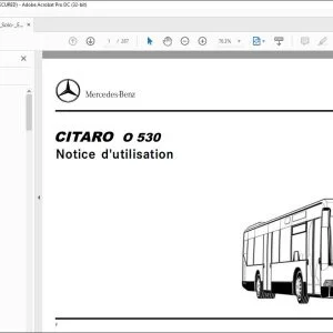 Mercedes-Benz Citaro O 530 Notice d’utilisation - PDF DOWNLOAD (French)