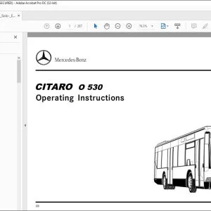 Mercedes-Benz Citaro O 530 Operating Instructions Manual - PDF DOWNLOAD