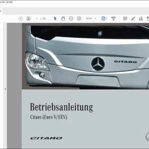 Mercedes CITARO (Euro V-EEV) Betriebsanleitung - PDF DOWNLOAD (German)