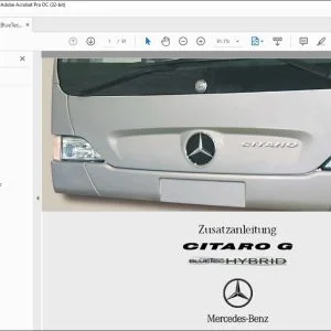 Mercedes CITARO G BlueTEC HYBRID Zusatzanleitung - PDF DOWNLOAD (German)