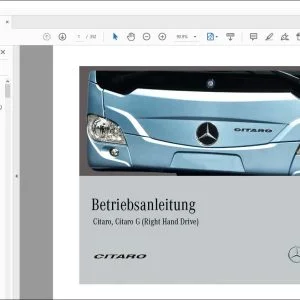 Mercedes Citaro, Citaro G (Right Hand Drive) Betriebsanleitung - PDF DOWNLOAD (German)
