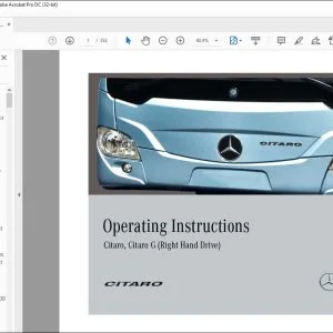 Mercedes Citaro, Citaro G (Right Hand Drive) Operating Instructions Manual - PDF DOWNLOAD