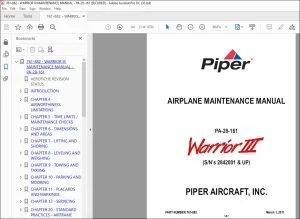 Piper PA 28-161 Warrior III Maintenance Manual Pn 761-882 - PDF DOWNLOAD