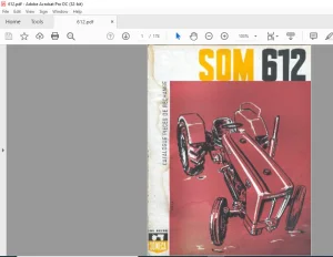Someca SOM 612 Catalogue Pieces de Rechange - PDF DOWNLOAD (French)
