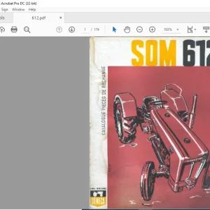 Someca SOM 612 Catalogue Pieces de Rechange - PDF DOWNLOAD (French)