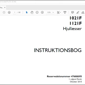 Case 1021F 1121F Hjullæsser Instrktionsbog Manual(47688095)-PDF DOWNLOAD (Danish)