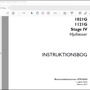 Case 1021G 1121G Stage IV Hjullæsser Instrktionsbog Manual(47932634)-PDF DOWNLOAD (Danish)